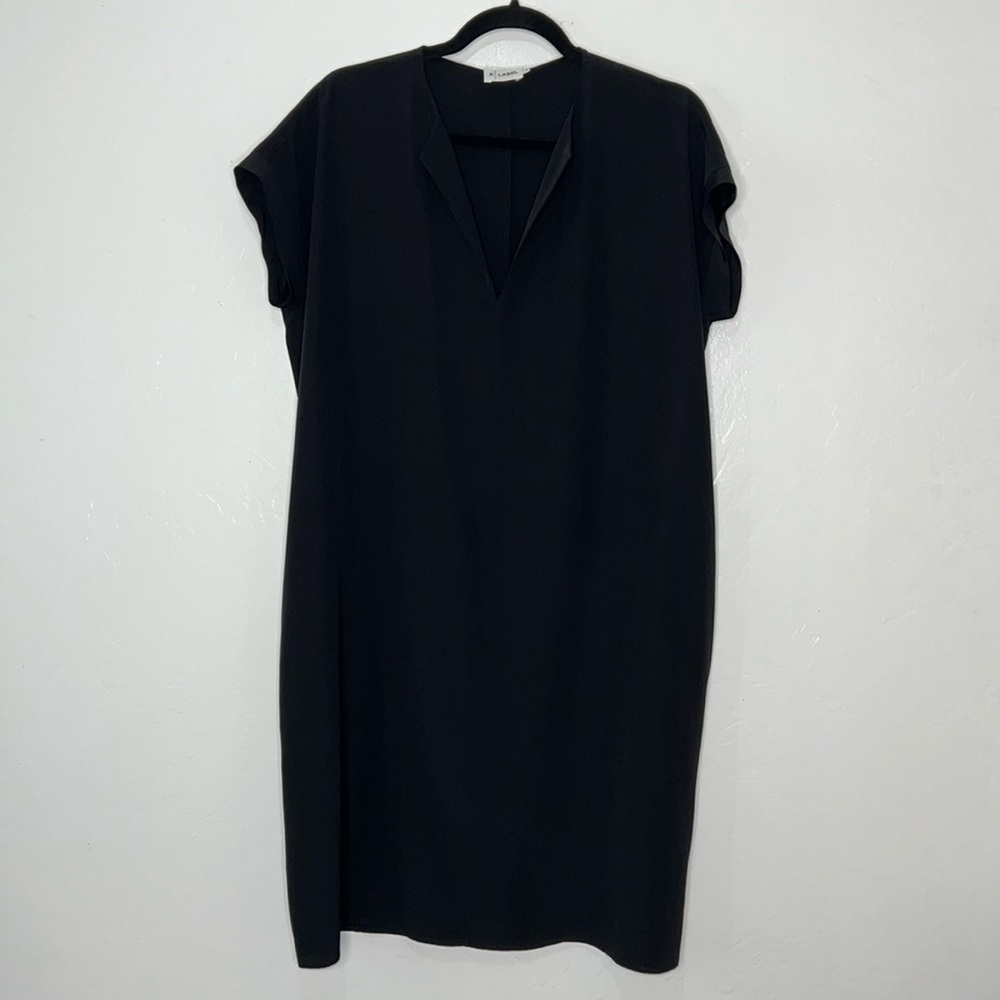 The reset R Label black silk dress with pockets size medium